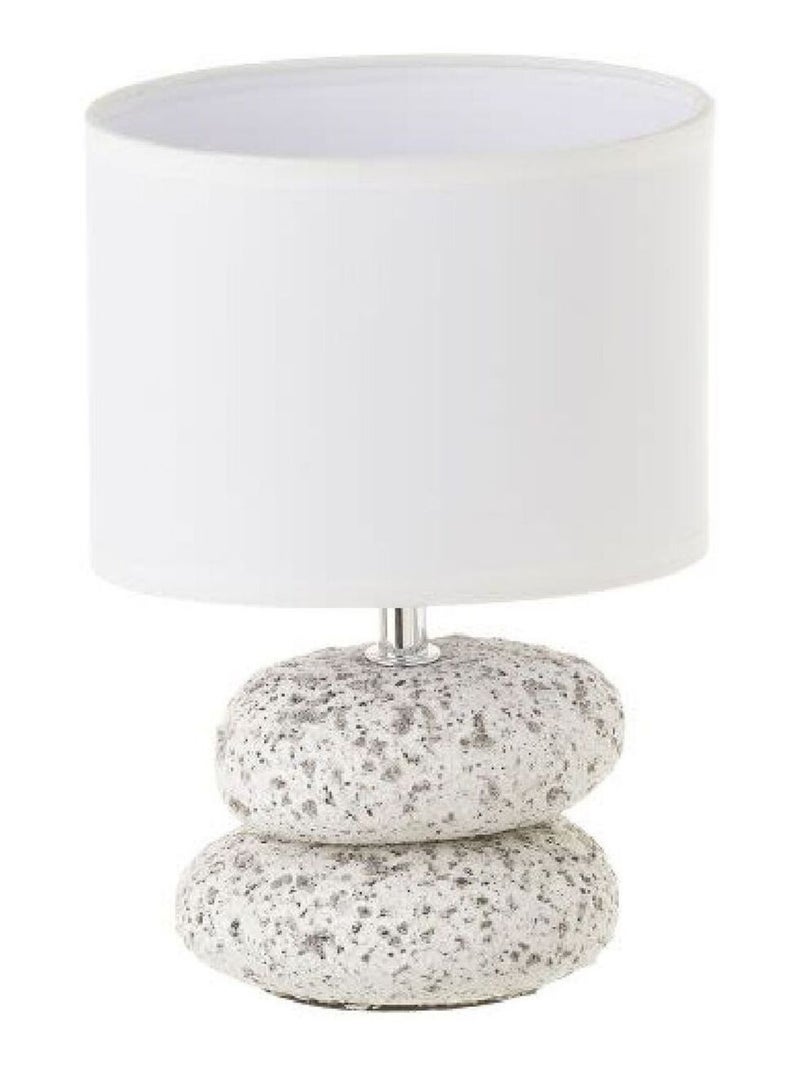 Lampe galet céramique Gris - Kiabi