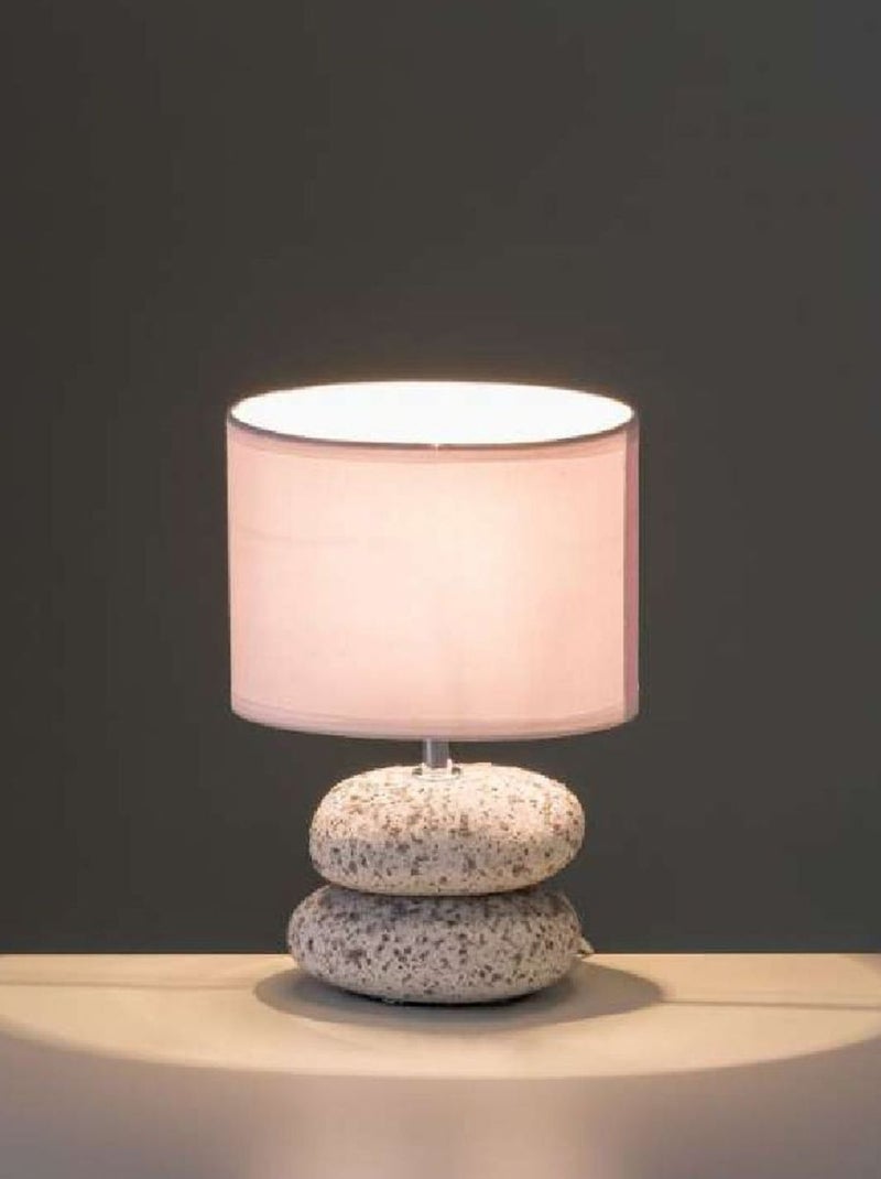 Lampe galet céramique Gris - Kiabi