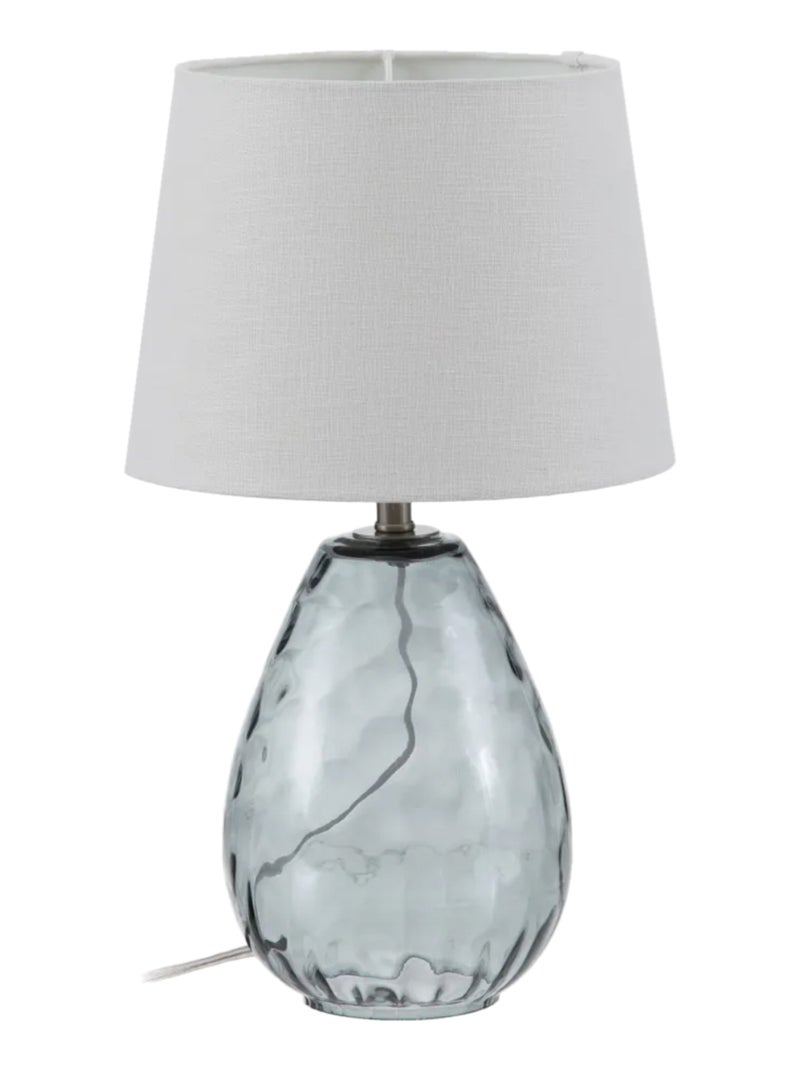 Lampe grise en verre Gris - Kiabi