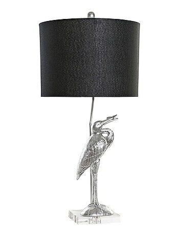 Lampe héron en résine