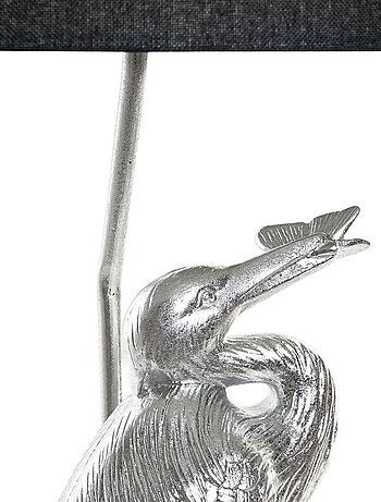 Lampe héron en résine