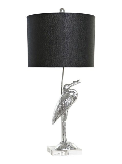 Lampe héron en résine - Kiabi