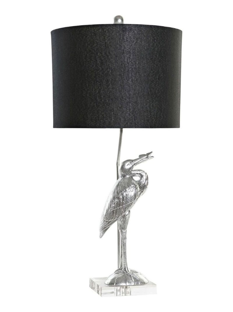 Lampe héron en résine Argenté - Kiabi