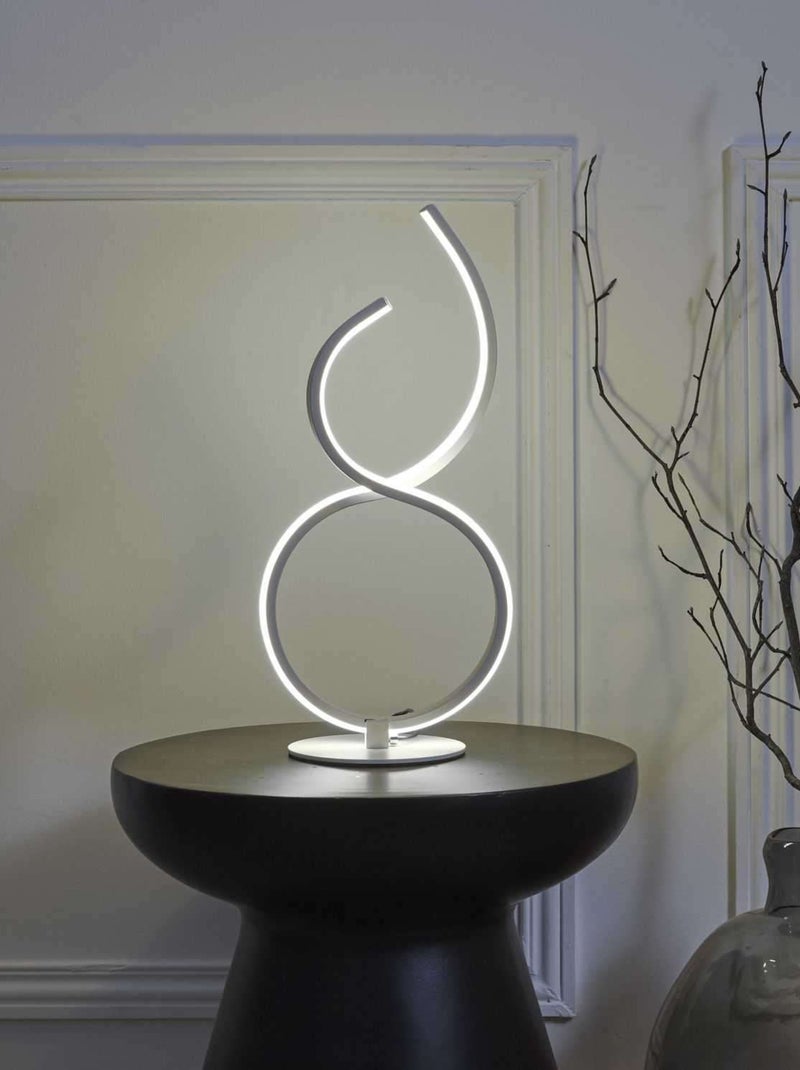 Lampe LED à poser design minimaliste Blanc - Kiabi