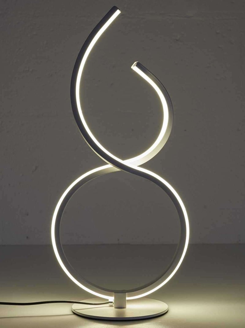 Lampe LED à poser design minimaliste Blanc - Kiabi