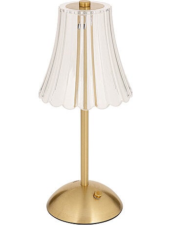 Lampe led acier laiton aneth