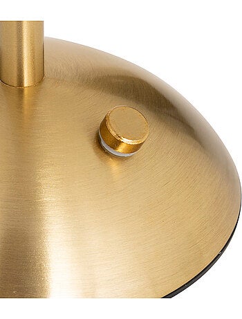 Lampe led acier laiton aneth