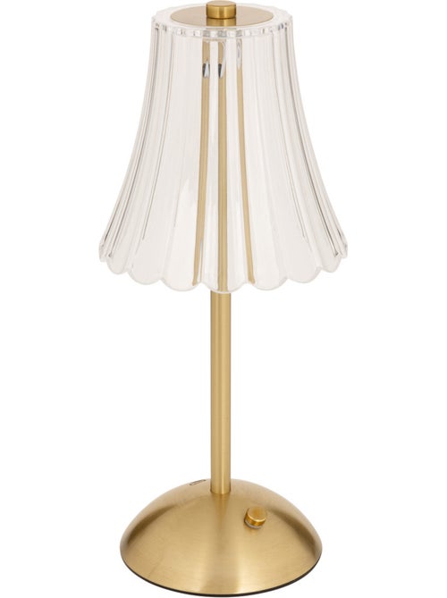 Lampe led acier laiton aneth - Kiabi
