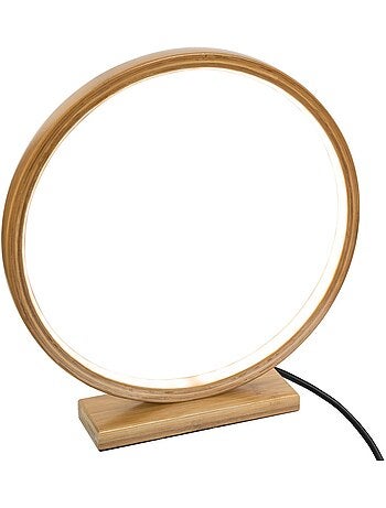 Lampe LED bambou forme circulaire STELA