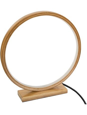 Lampe LED bambou forme circulaire STELA