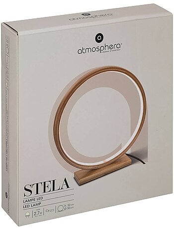 Lampe LED bambou forme circulaire STELA