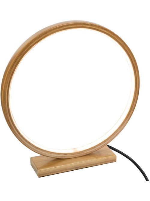 Lampe LED bambou forme circulaire STELA - Kiabi Lampe LED bambou forme circulaire STELA - Kiabi