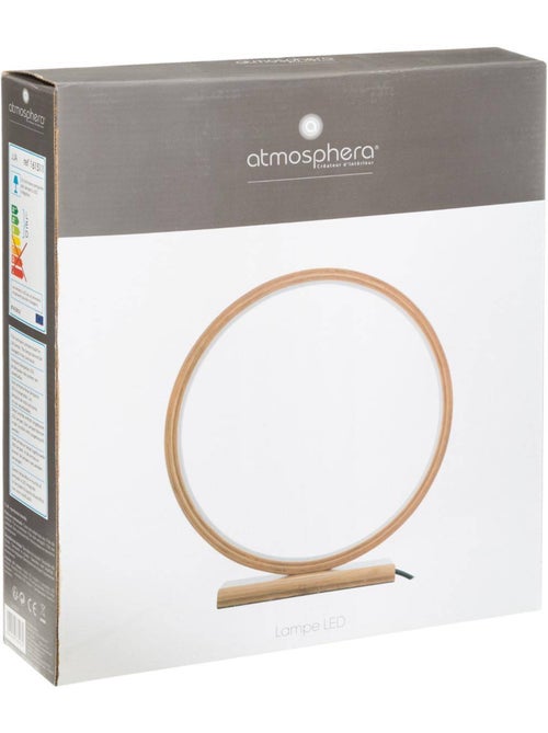 Lampe LED bambou forme circulaire STELA - Kiabi Lampe LED bambou forme circulaire STELA - Kiabi