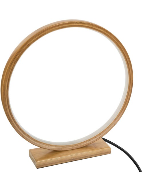 Lampe LED bambou forme circulaire STELA - Kiabi Lampe LED bambou forme circulaire STELA - Kiabi