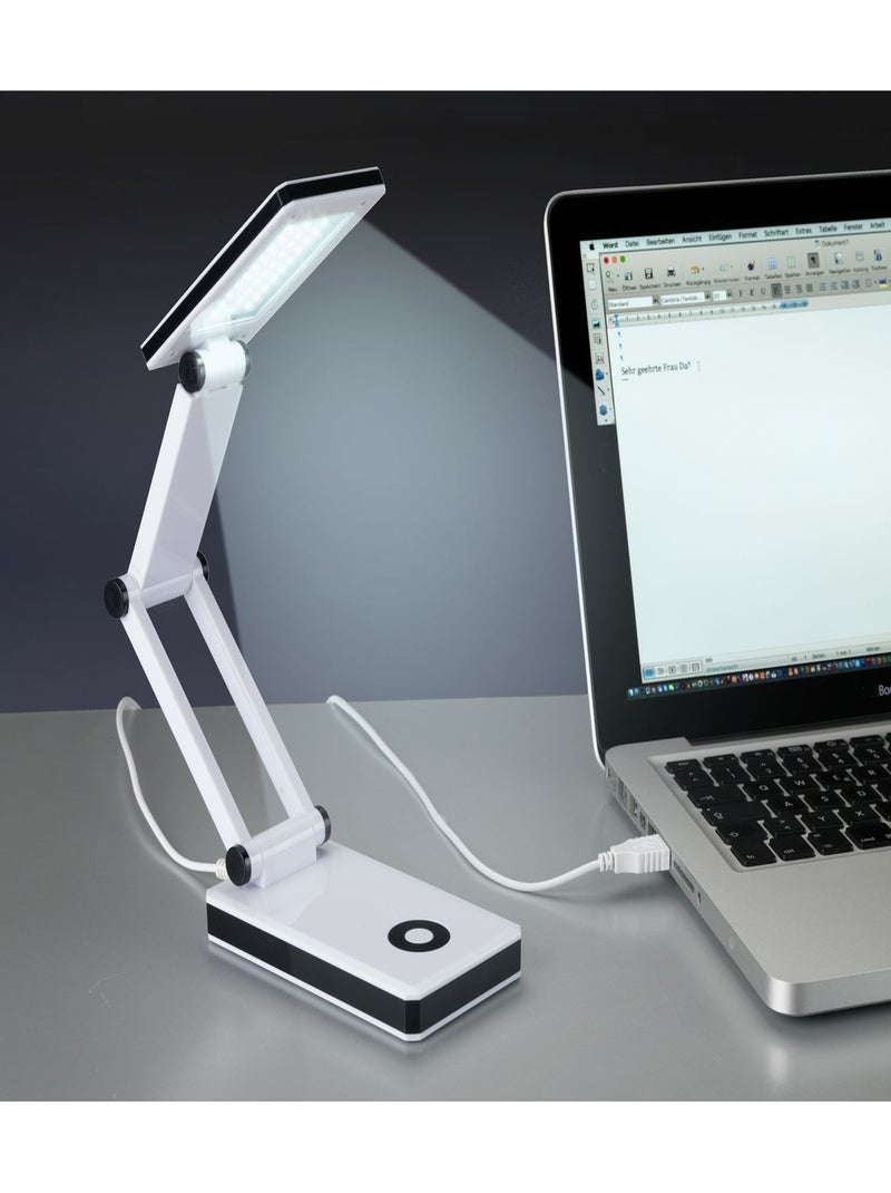 Lampe LED de bureau pliante Oka Blanc - Kiabi