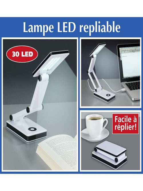 Lampe LED de bureau pliante Oka - Kiabi Lampe LED de bureau pliante Oka - Kiabi
