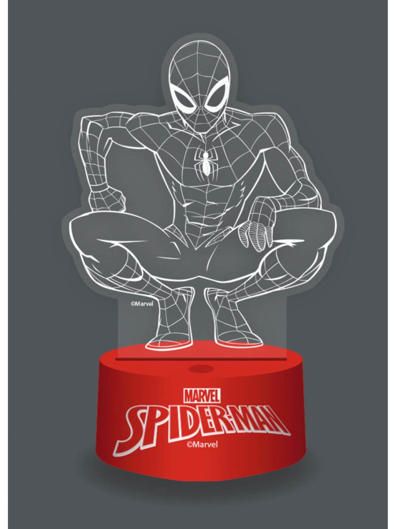 Lampe LED effet 3D - Spiderman Rouge - Kiabi