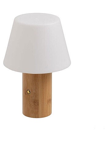 Lampe LED en bambou naturel