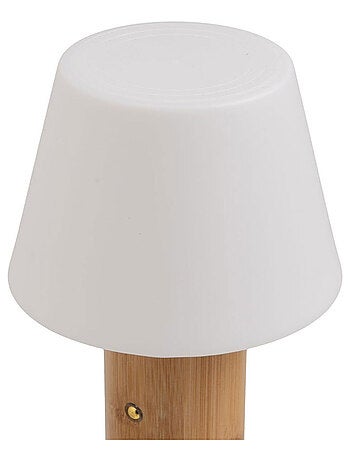Lampe LED en bambou naturel
