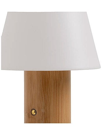 Lampe LED en bambou naturel