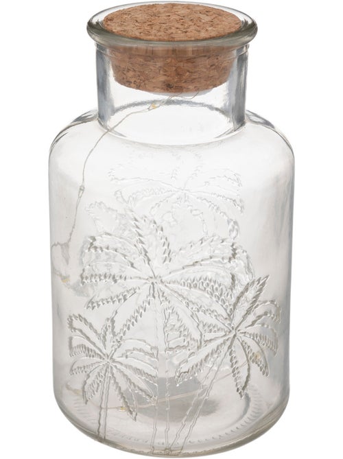 Lampe LED palmier transparent - Kiabi