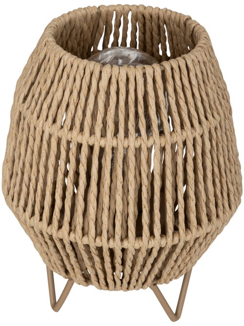 Lampe LED papier naturel ODA - Kiabi