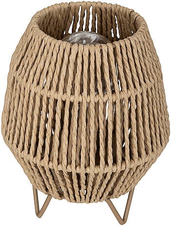 Lampe LED papier naturel ODA