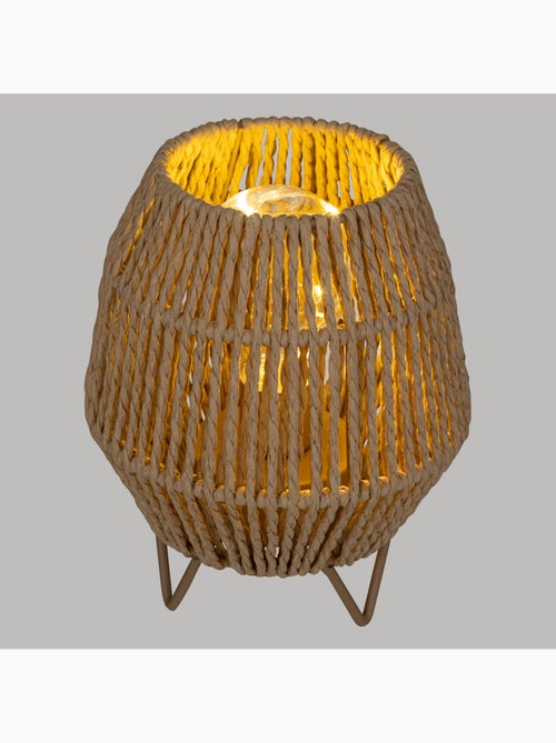 Lampe LED papier naturel ODA - Kiabi