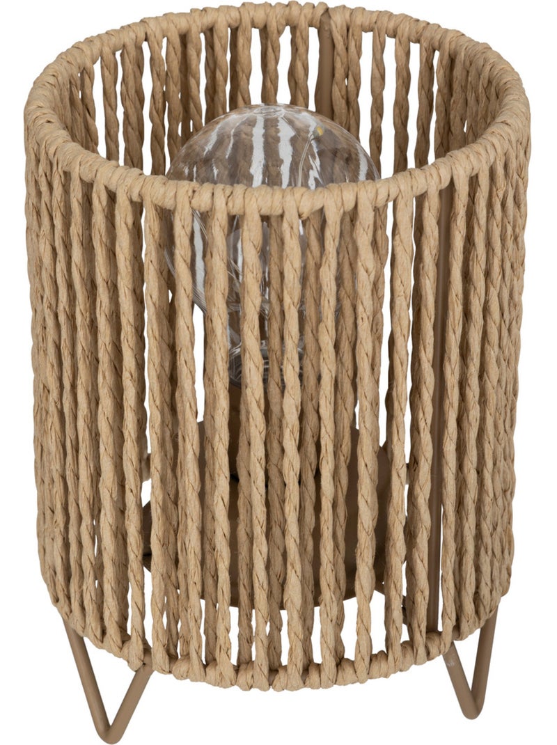 Lampe LED papier naturel ODA Multicolore - Kiabi