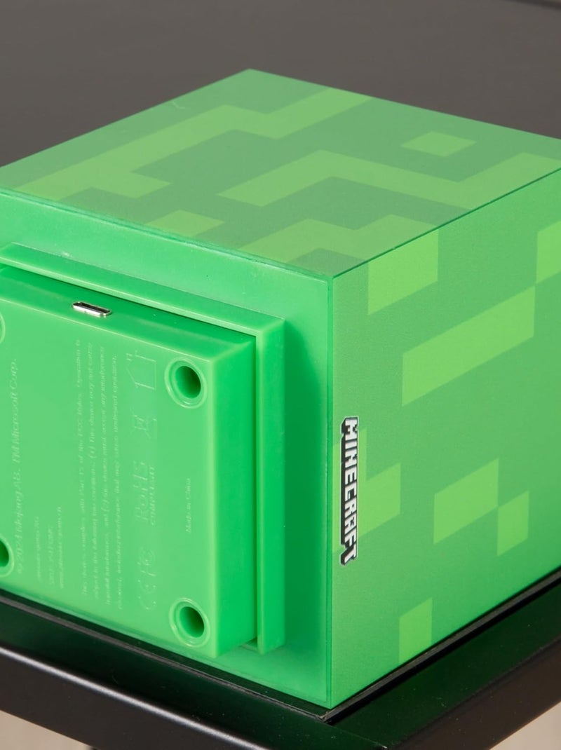 Lampe LED rechargeable par usb avec minuterie 'Roba' - Minecraft Vert - Kiabi