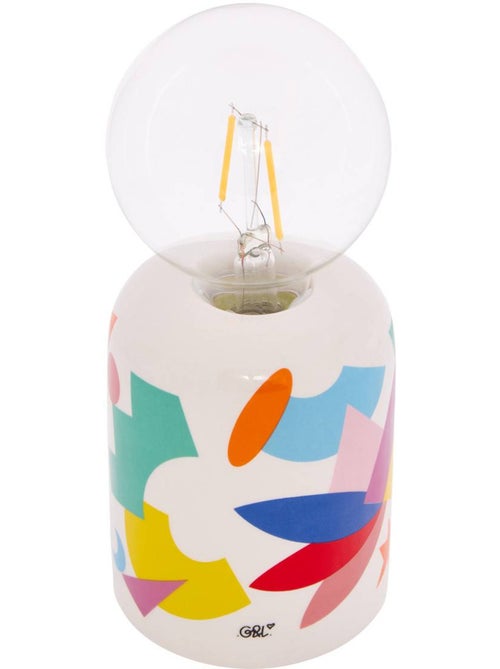 Lampe LED ronde en dolomite G&L - Kiabi