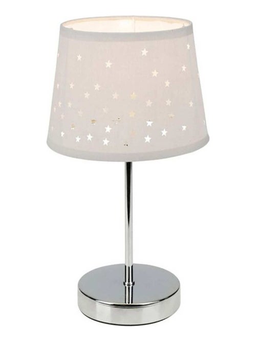 Lampe métal abat-jour ajouré étoile gris - Kiabi Lampe métal abat-jour ajouré étoile gris - Kiabi