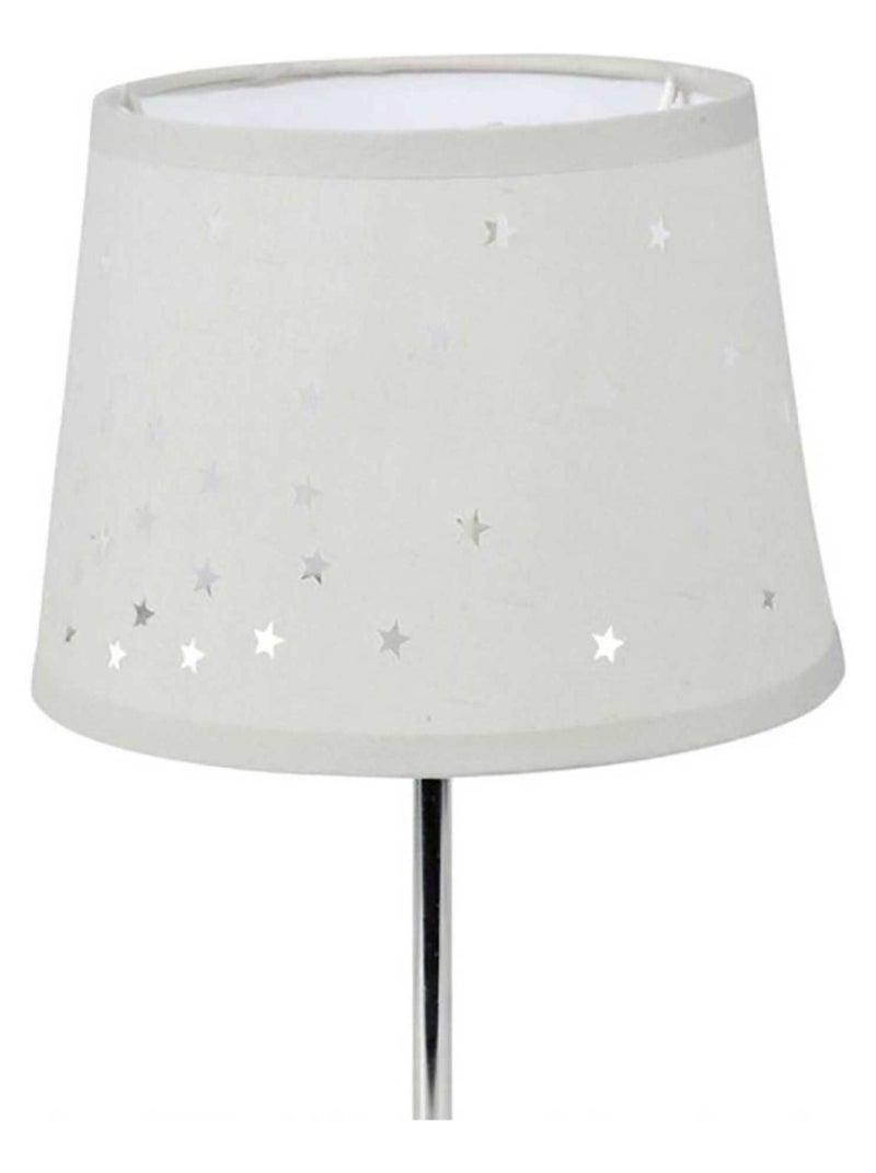 Lampe métal abat-jour ajouré étoile gris Gris - Kiabi