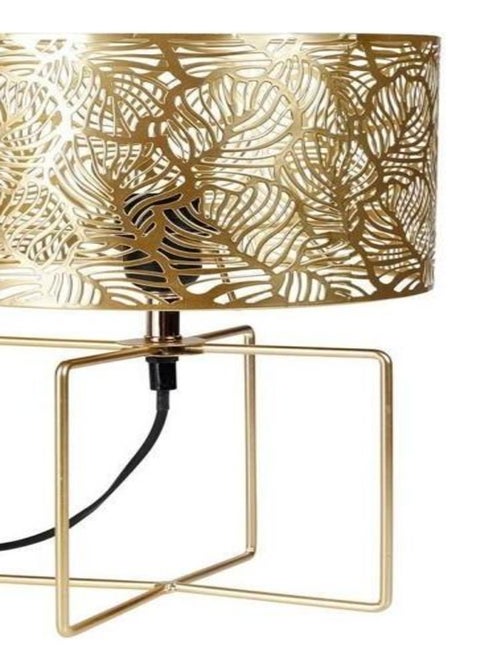 Lampe métal ajouré Calathéa doré - Kiabi