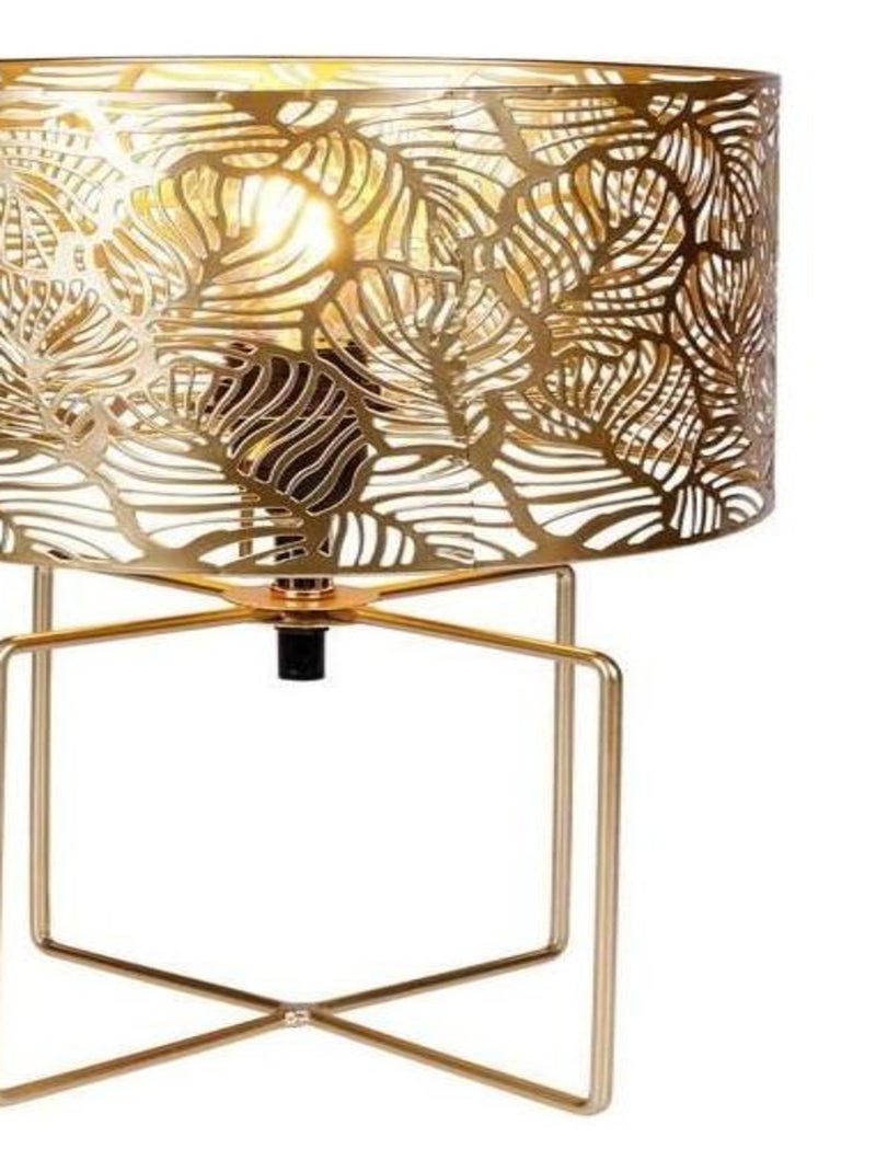 Lampe métal ajouré Calathéa doré Doré/or - Kiabi