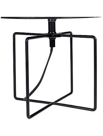 Lampe métal ajouré Calathéa noir