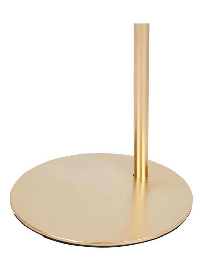 Lampe métal dorée avec abat-jour bambou Doré/or - Kiabi