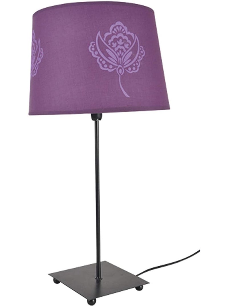 Lampe metal Fleur Rose Multicolore - Kiabi
