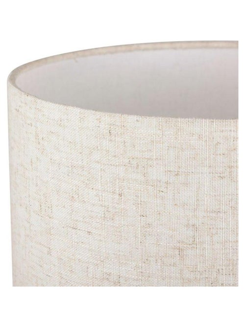 Lampe métal lin Calathéa beige dorée - Kiabi
