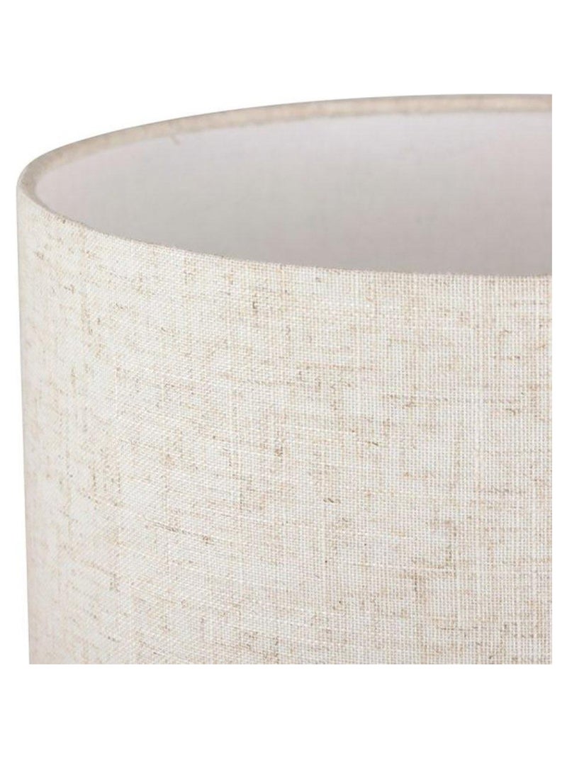 Lampe métal lin Calathéa beige dorée Beige - Kiabi