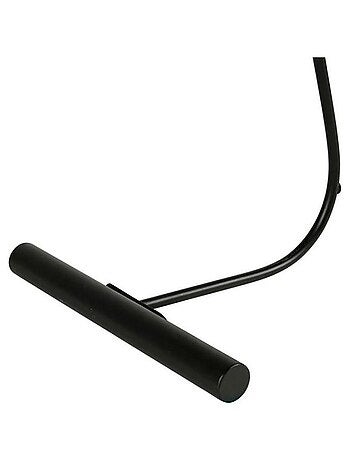 Lampe métal noir abat-jour filaire corde