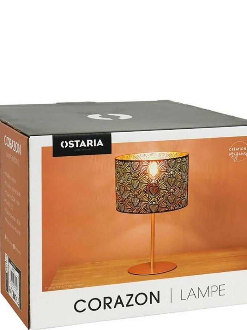 Lampe métal Phoenix H64 Doré/or - Kiabi