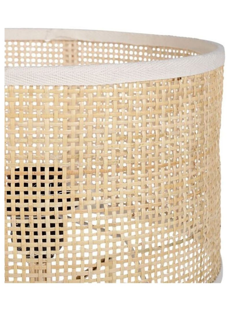 Lampe métal rotin Yuca beige Beige - Kiabi