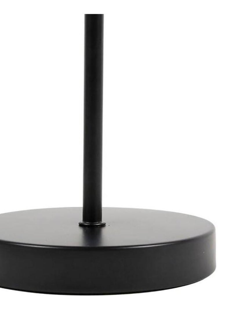 Lampe métal tissu plissé Aurélia noire Noir - Kiabi