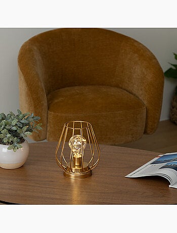 Lampe micro LED métal filaire doré MADI