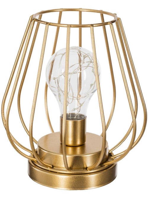 Lampe micro LED métal filaire doré MADI - Kiabi