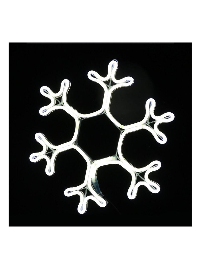 Lampe Neon Flocon de neige Blanc - Kiabi