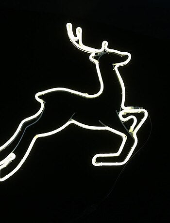 Lampe neon rennes de noel 36 cm