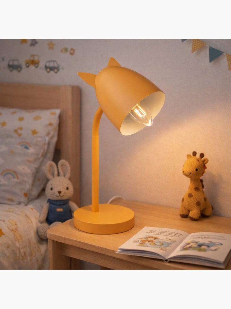 Lampe oreilles métal ocre Jaune - Kiabi