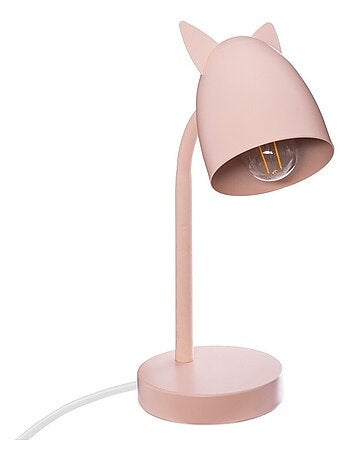 Lampe oreilles métal rose